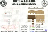 Oyuncak Araba Garajı ve Otopark - Lazer Kesim ve Çizim Dosyası (SVG, DXF, EPS, CDR, PDF, PNG) - detaylı önizleme 3