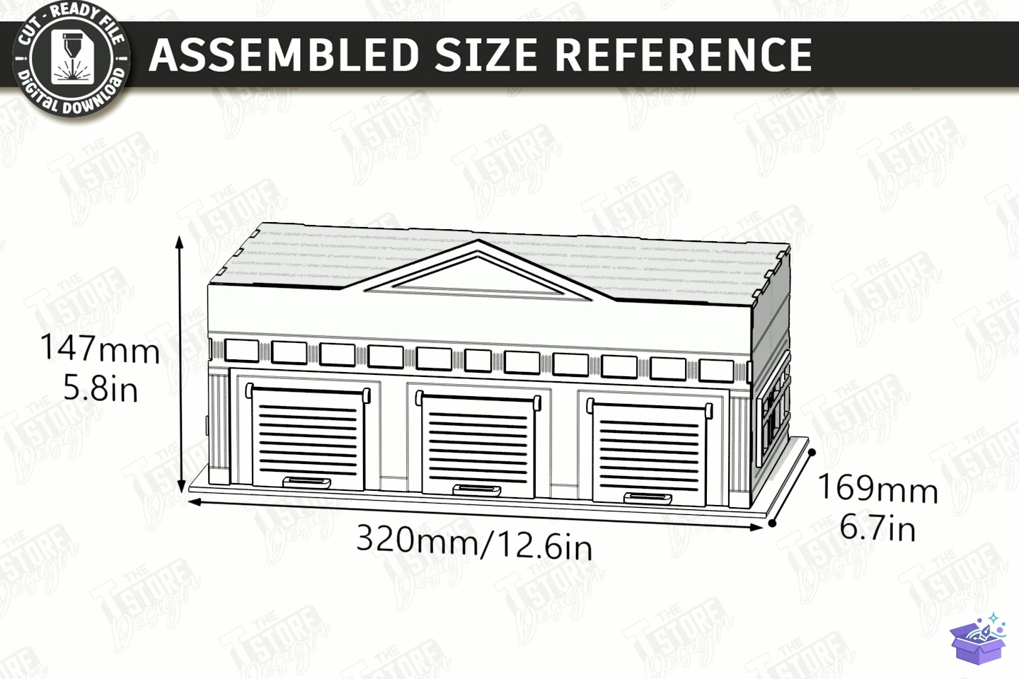Oyuncak Car Garage Parking Lazer Kesim - El İşi ve Kesim Dosyası (SVG, DXF, EPS, PNG) - detaylı önizleme 6