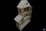 3 mm MDF Minyatür Bebek Evi - Lazer Kesim ve Çizim Dosyası (DXF, AI) - detaylı önizleme 3