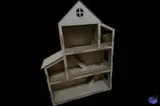 3 mm MDF Minyatür Bebek Evi - Lazer Kesim ve Çizim Dosyası (DXF, AI) - detaylı önizleme 4
