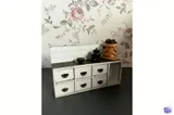 Vintage Minyatür Ev Mutfak Dolabı - Lazer Kesim ve Çizim Dosyası (SVG) - detaylı önizleme 1