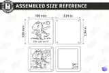 Çocuklar İçin Ahşap Kaydırmalı Yapboz (Model 2) - Lazer Kesim ve Çizim Dosyası (SVG, DXF, EPS, CDR, PDF, PNG) - detaylı önizleme 2