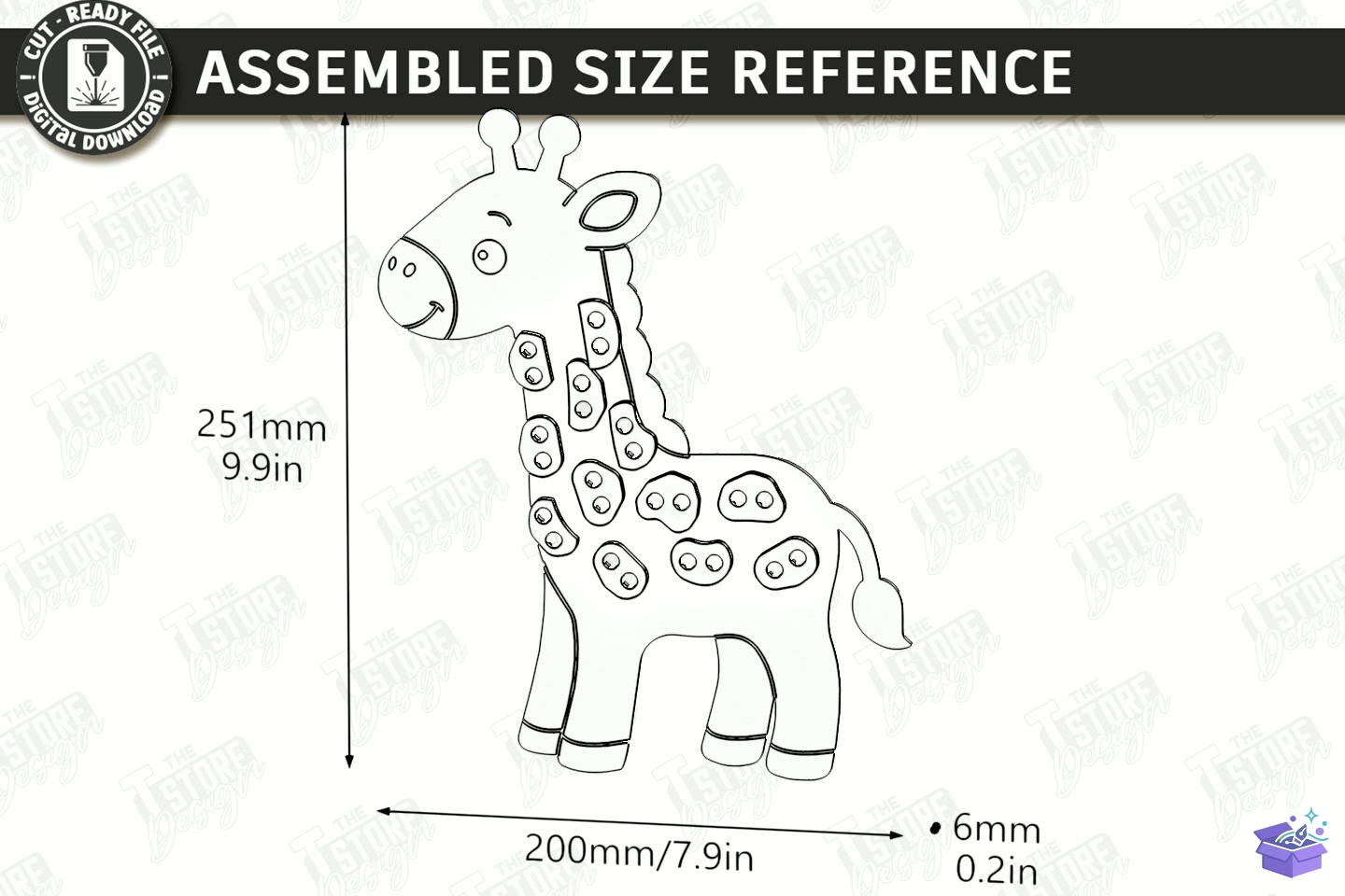Ahşap Animal Lacing Oyuncak Lazer Kesim CNC - 3D Baskı ve Model Dosyası (STL, OBJ, 3MF) - detaylı önizleme 2