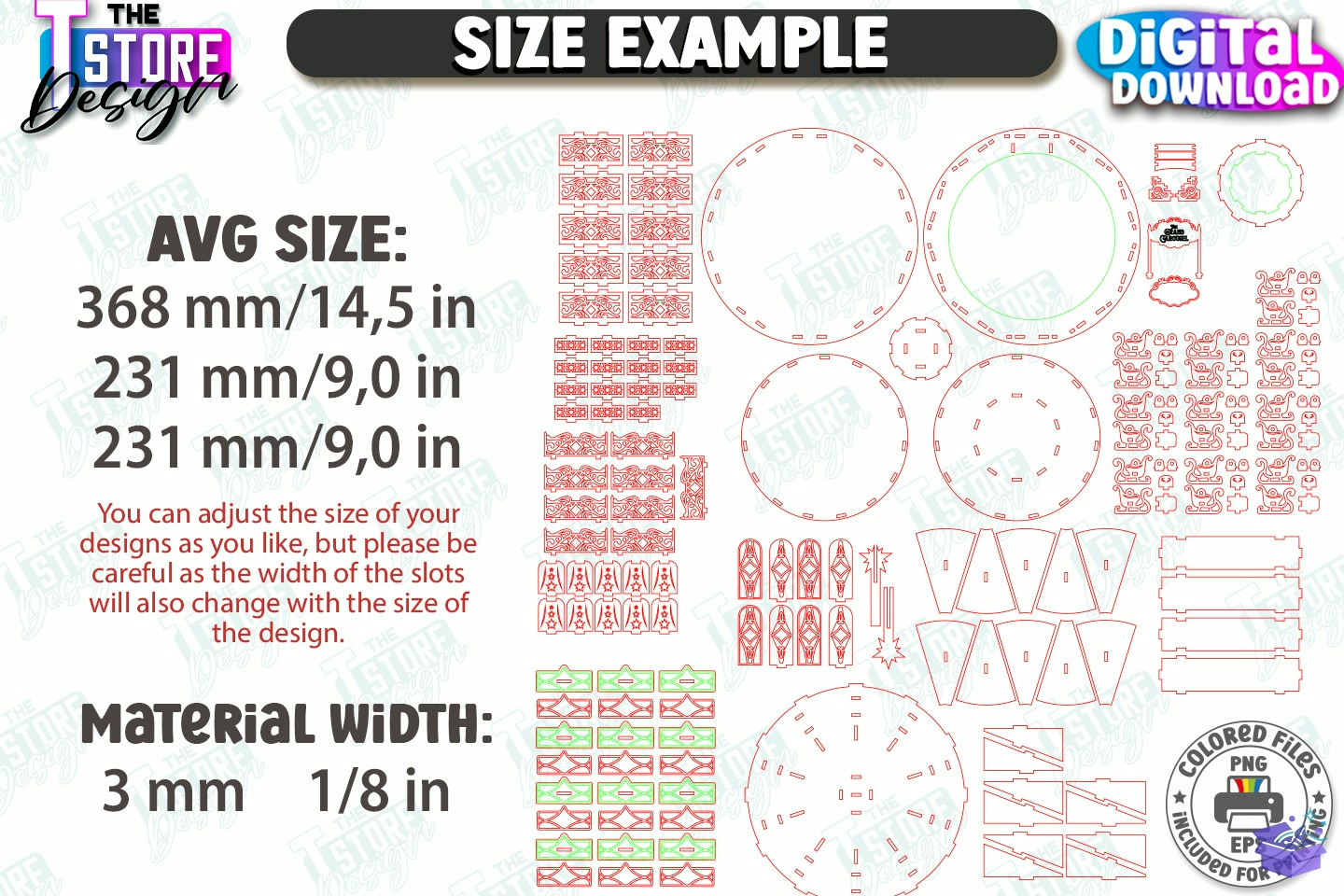3D Amusement Park Lazer Kesim CNC - 3D Baskı ve Model Dosyası (STL, OBJ, 3MF) - detaylı önizleme 3