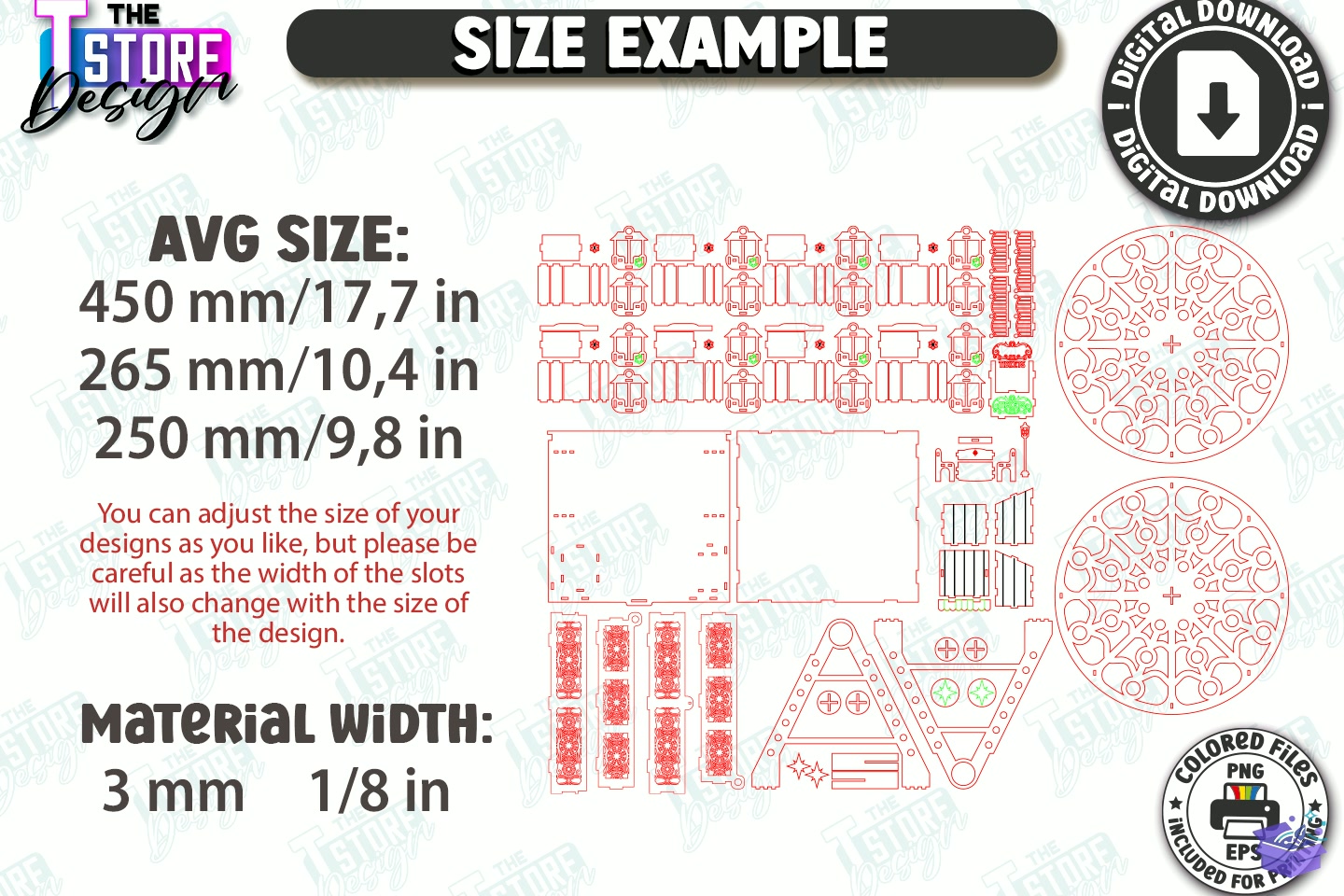 3D Amusement Park Lazer Kesim CNC - 3D Baskı ve Model Dosyası (STL, OBJ, 3MF) - detaylı önizleme 4