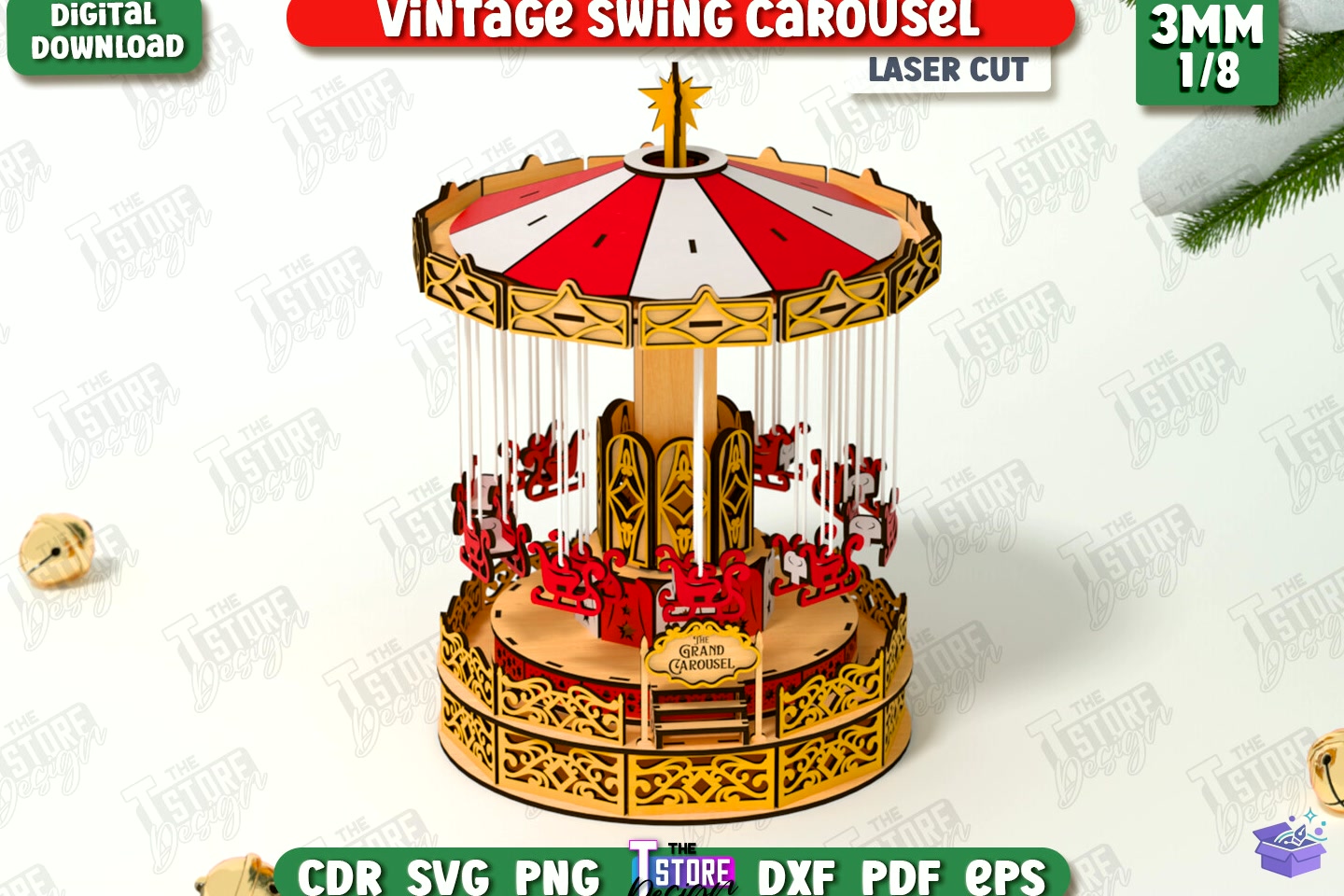 3D Amusement Park Lazer Kesim CNC - 3D Baskı ve Model Dosyası (STL, OBJ, 3MF) - detaylı önizleme 6