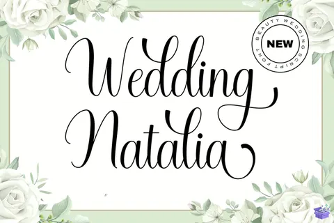 Natalia Düğün ve Nişan - Yazı Tipi & Font Paketi (OTF) - Fontlar İndir (PES, DST, OTF)