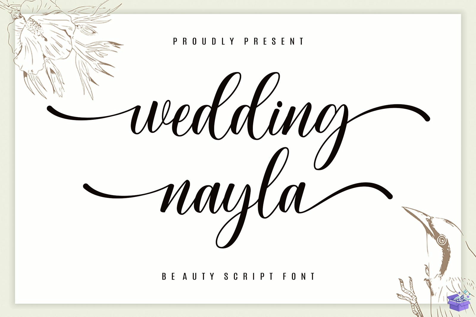 Düğün Nişan Nayla Yazı Tipi - Makine Nakış Deseni (SVG, DXF, EPS, PNG) - Fontlar İndir (DXF, SVG, EPS)