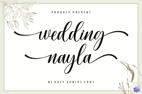 Nayla Düğün ve Nişan - Yazı Tipi & Font Paketi (OTF) - Fontlar İndir (PES, DST, OTF)