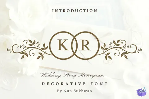 Story Monogram Düğün ve Nişan - Yazı Tipi & Font Paketi (OTF, TTF) - Fontlar İndir (TTF, OTF)