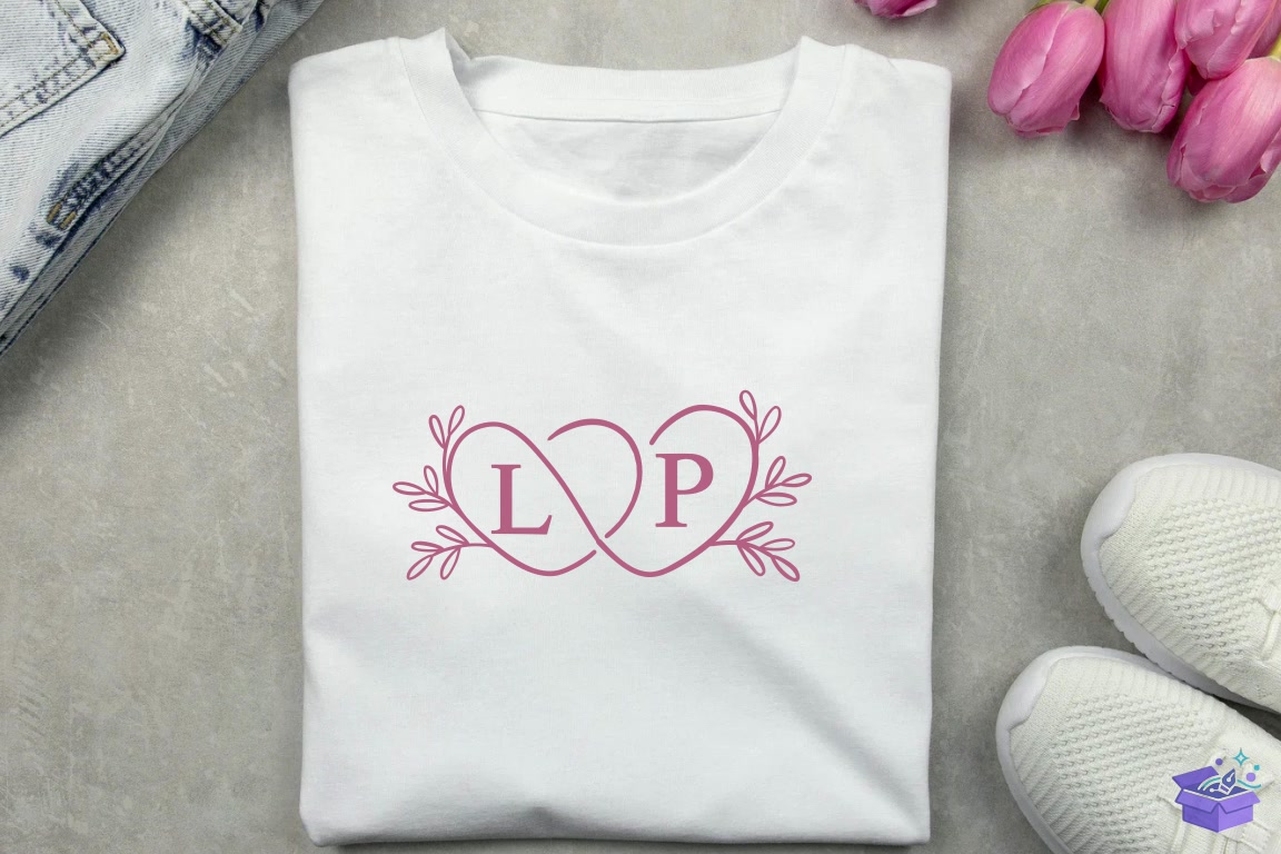 Düğün Nişan Infinity Kalp Temalı Yazı Tipi - Yazı Tipi & Font Paketi (SVG, DXF, EPS, PNG) - detaylı önizleme 3