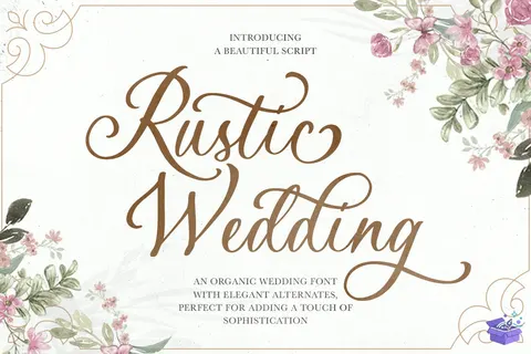 Rustik Düğün ve Nişan - Yazı Tipi & Font Paketi (OTF, TTF) - Fontlar İndir (TTF, OTF)
