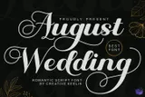 August Düğün ve Nişan - Yazı Tipi & Font Paketi (TTF) - detaylı önizleme 1