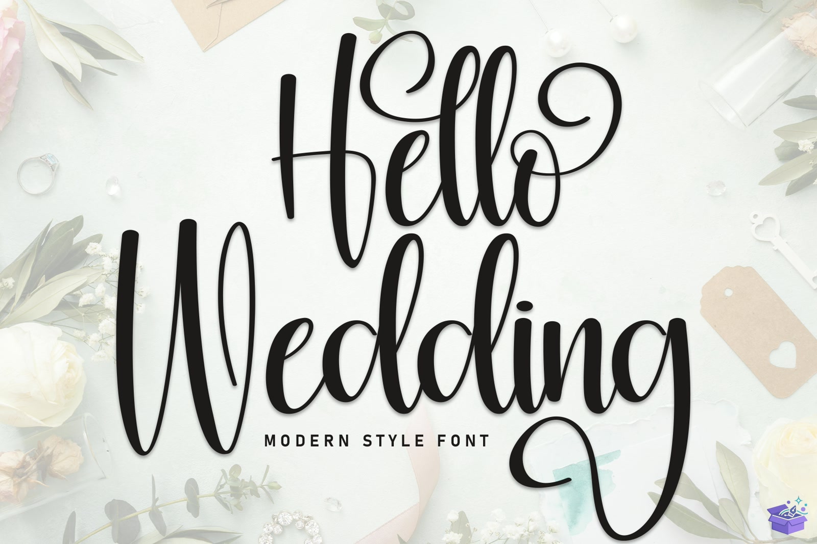 Hello Düğün Nişan Yazı Tipi - Yazı Tipi & Font Paketi (SVG, DXF, EPS, PNG) - Fontlar İndir (DXF, SVG, EPS)