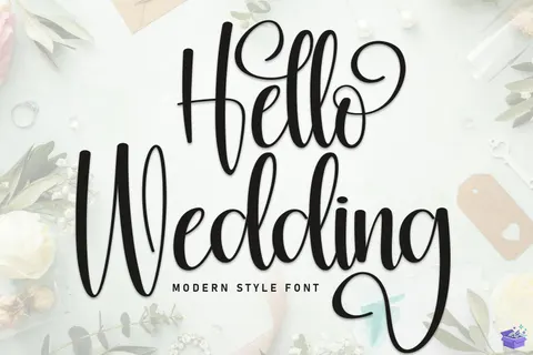 Hello Düğün ve Nişan - Yazı Tipi & Font Paketi (OTF) - Fontlar İndir (TTF, OTF)