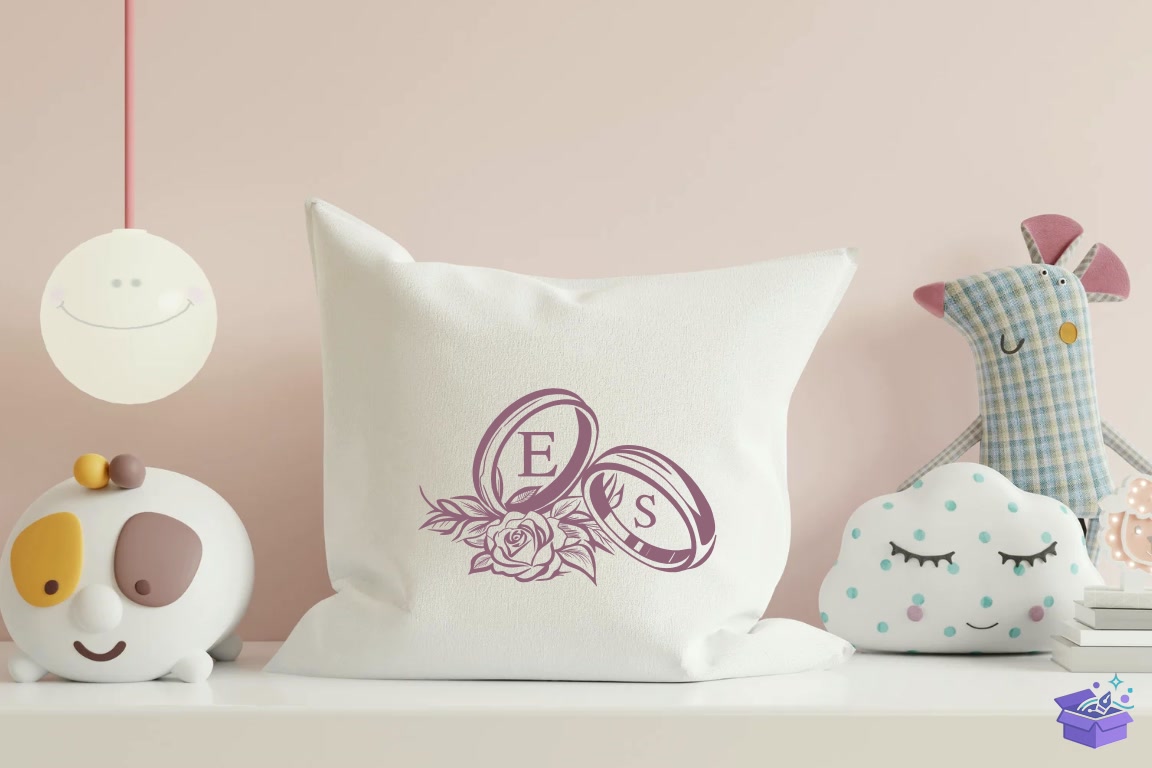 Düğün Nişan Ring Rose Doodle Yazı Tipi - Yazı Tipi & Font Paketi (SVG, DXF, EPS, PNG) - detaylı önizleme 4