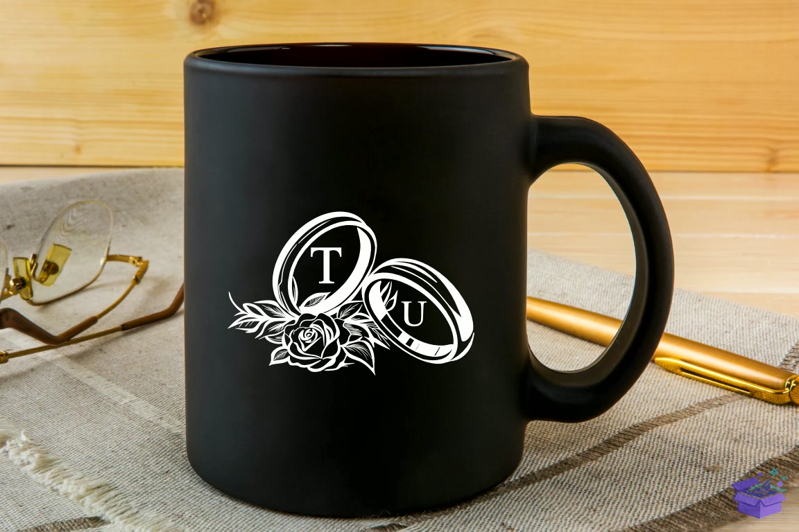 Düğün Nişan Ring Rose Doodle Yazı Tipi - Yazı Tipi & Font Paketi (SVG, DXF, EPS, PNG) - detaylı önizleme 5