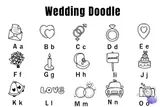 Doodle Düğün ve Nişan - Yazı Tipi & Font Paketi (OTF, TTF) - detaylı önizleme 2