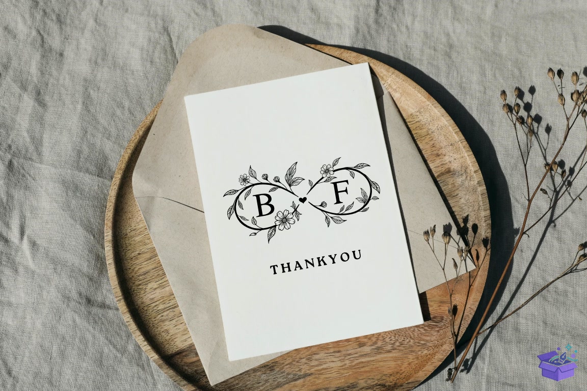 Floral Düğün Nişan Monogram Yazı Tipi - Yazı Tipi & Font Paketi (SVG, DXF, EPS, PNG) - detaylı önizleme 3