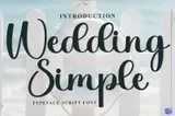 Simple Düğün ve Nişan - Yazı Tipi & Font Paketi (OTF) - detaylı önizleme 1