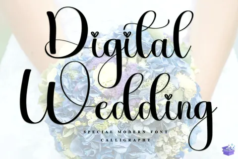 Digital Düğün ve Nişan - Yazı Tipi & Font Paketi (OTF) - Fontlar İndir (PSD, OTF)