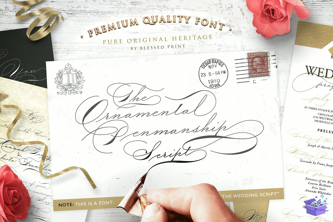 Düğün Nişan Script Yazı Tipi - Yazı Tipi & Font Paketi (SVG, DXF, EPS, PNG) - detaylı önizleme 6