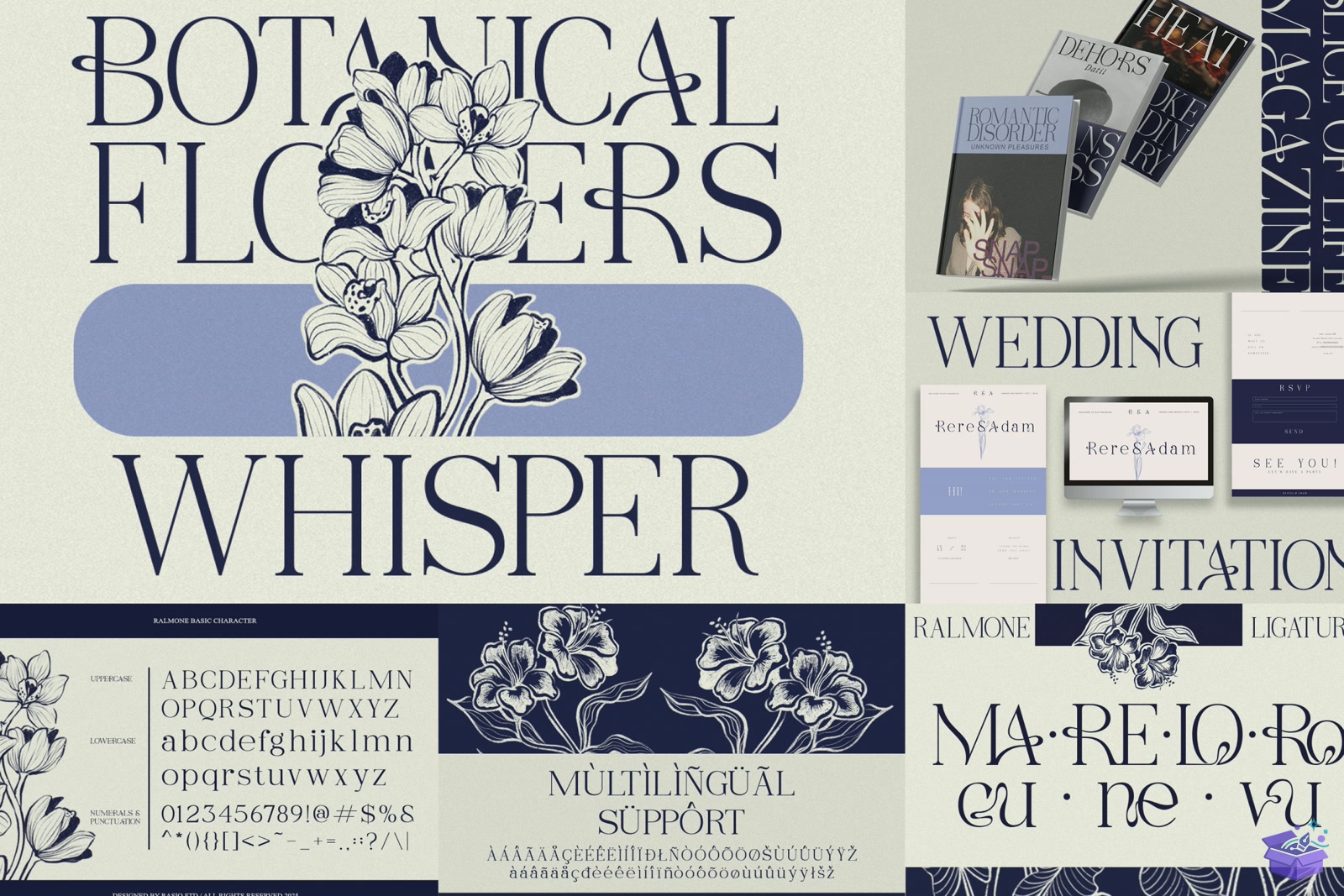 Düğün Nişan Collection Yazı Tipi - Yazı Tipi & Font Paketi (SVG, DXF, EPS, PNG) - detaylı önizleme 4