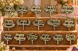 "Happy Birthday" Pasta Süsü (Cake Topper) - Lazer Kesim ve Çizim Dosyası (SVG, DXF, EPS, PDF) - detaylı önizleme 2