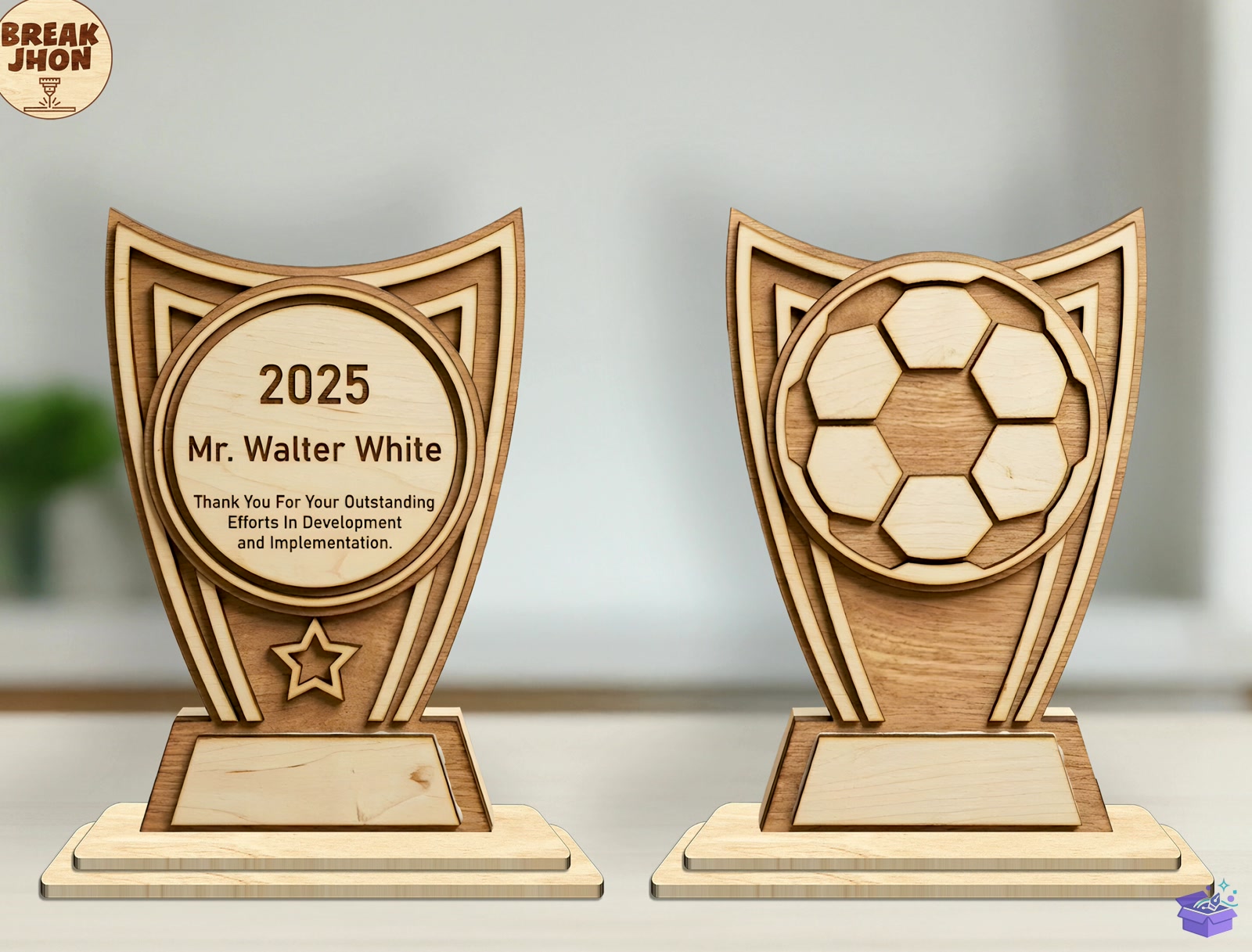 Personalized Sports Award SVG - 3D Baskı ve Model Dosyası (STL, OBJ, 3MF) - detaylı önizleme 2