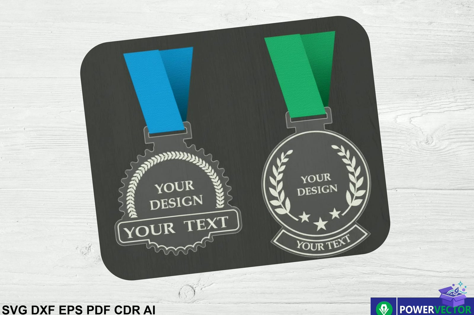 Medal Laser Blank Medals - Lazer Kesim ve Çizim Dosyası (SVG, DXF, EPS, PNG) - detaylı önizleme 3
