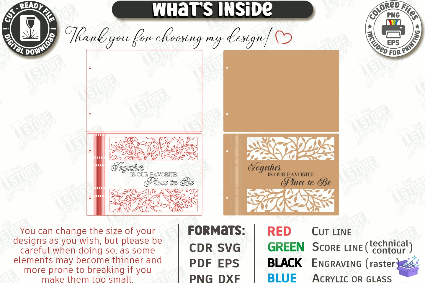 Elegant Düğün Nişan Guest Book Lazer Kesim - El İşi ve Kesim Dosyası (SVG, DXF, EPS, PNG) - detaylı önizleme 3