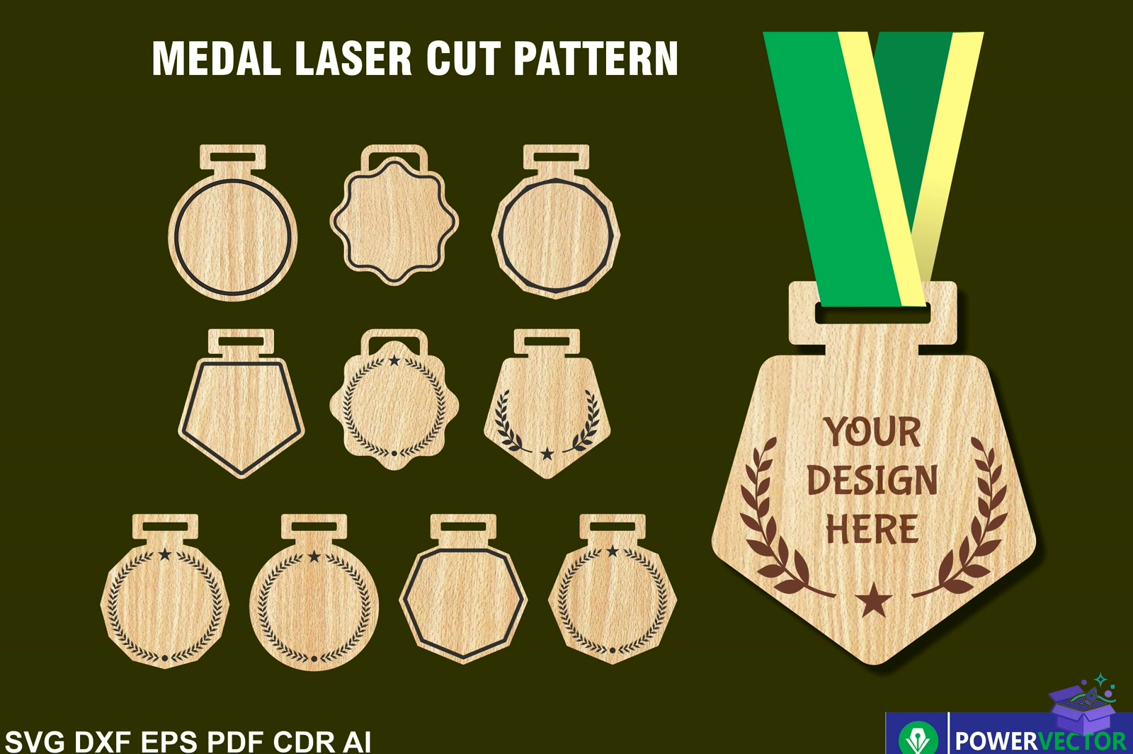 Medal Lazer Kesim Desen Blank Medals - Lazer Kesim ve Çizim Dosyası (SVG, DXF, EPS, PNG) - Lazer Kesim Dosyaları İndir (DXF, SVG, EPS)
