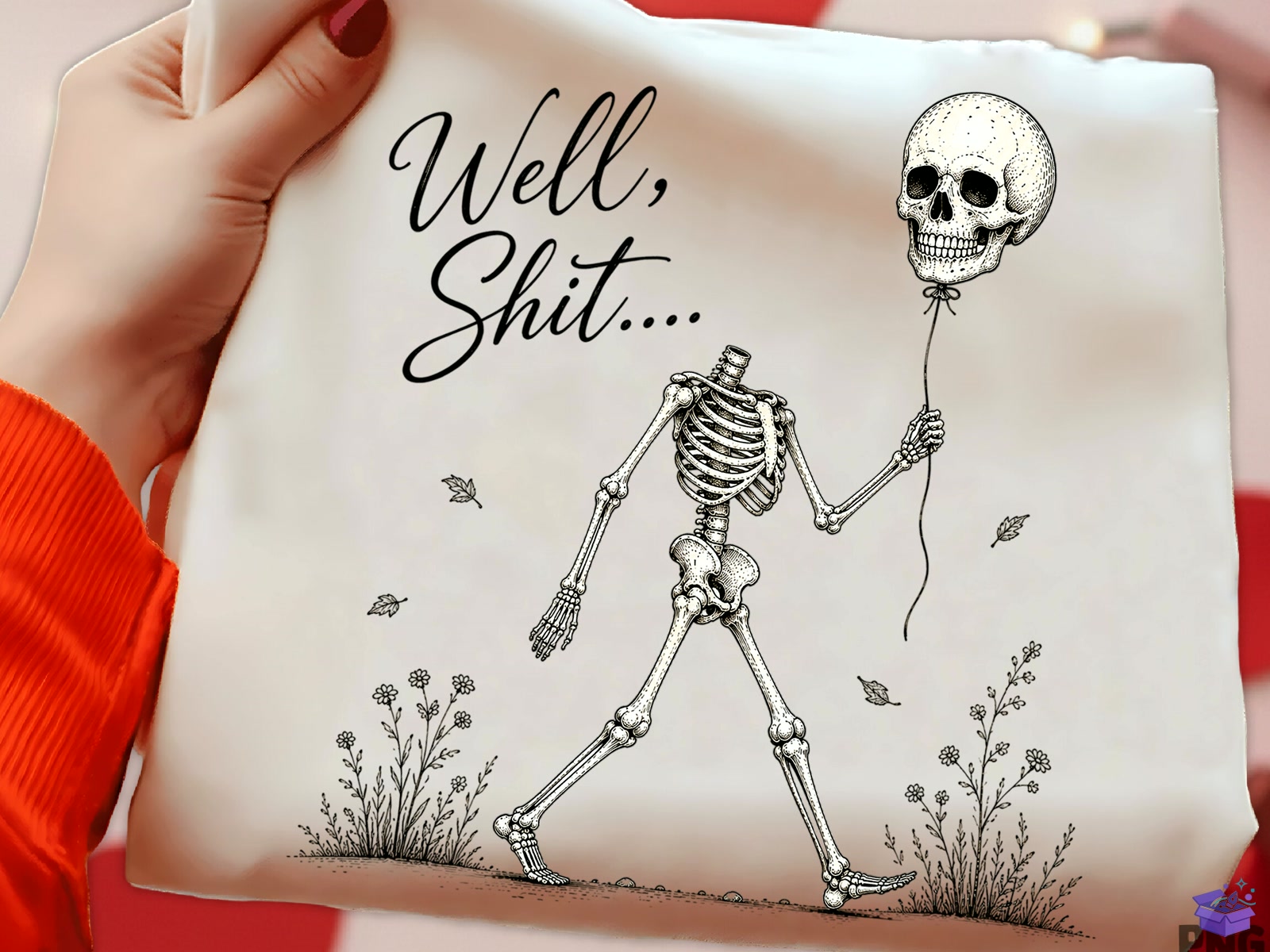 Cadılar Bayramı Skeleton Lost Balloon Png - DTF & Süblimasyon Baskı Tasarımı (SVG, DXF, EPS, PNG) - detaylı önizleme 4
