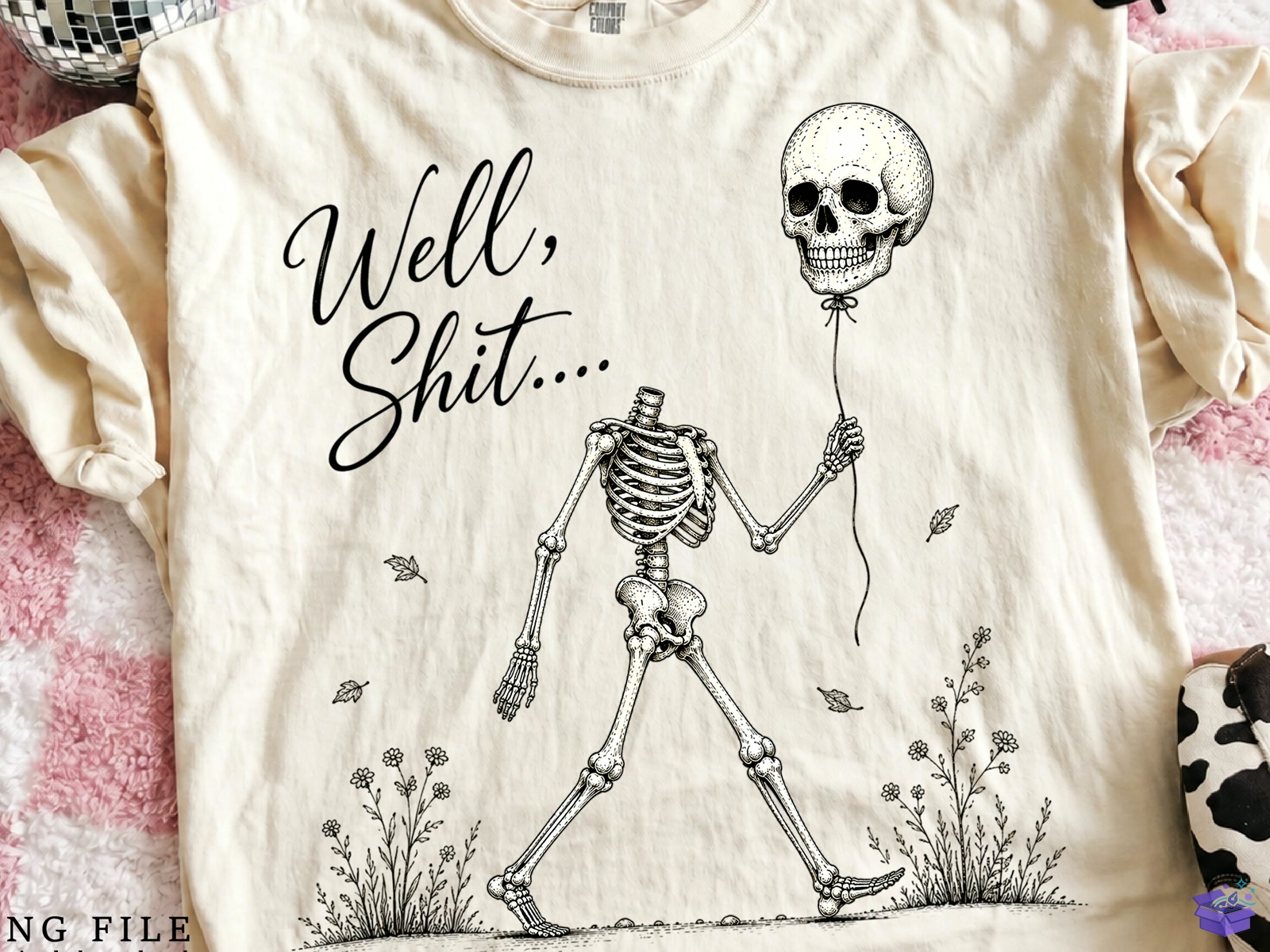 Cadılar Bayramı Skeleton Lost Balloon Png - DTF & Süblimasyon Baskı Tasarımı (SVG, DXF, EPS, PNG) - detaylı önizleme 5