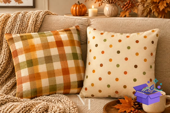 Cozy Fall Digital Paper - Lazer Kesim ve Çizim Dosyası (SVG, DXF, EPS, PNG) - detaylı önizleme 4