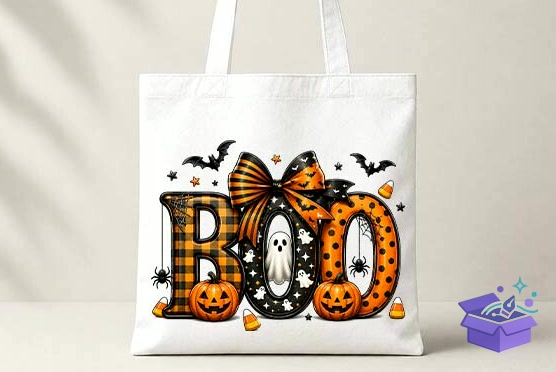 Cute Cadılar Bayramı Boo PNG - Yazı Tipi & Font Paketi (SVG, DXF, EPS, PNG) - detaylı önizleme 4