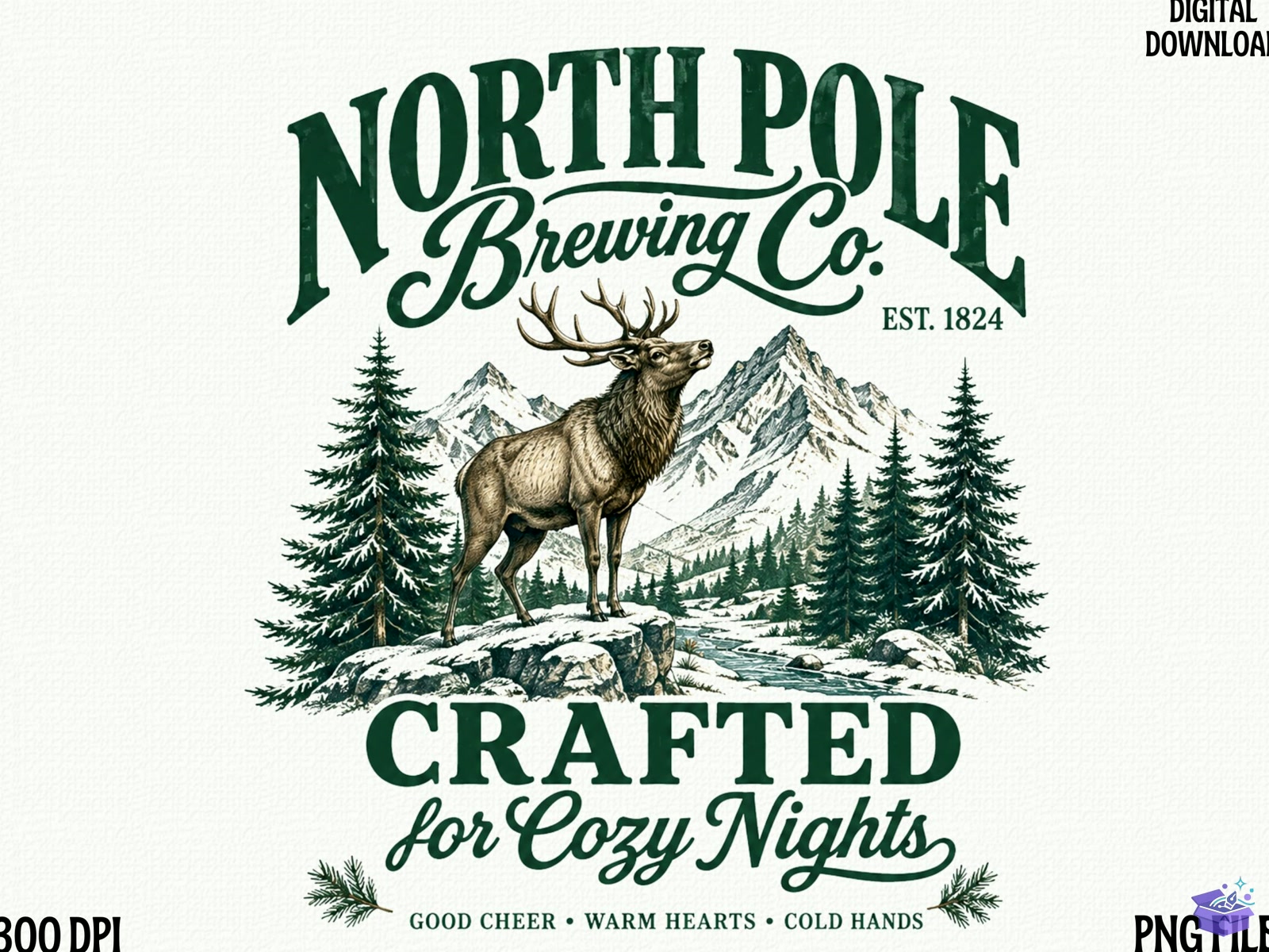 North Pole Brewing Co Yılbaşı PNG Rus - DTF & Süblimasyon Baskı Tasarımı (SVG, DXF, EPS, PNG) - detaylı önizleme 4
