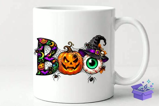 Cadılar Bayramı BOO Pumpkin Eyeball PNG - DTF & Süblimasyon Baskı Tasarımı (SVG, DXF, EPS, PNG) - detaylı önizleme 3