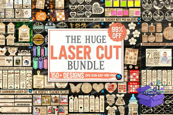 The Huge Laser Cut - Lazer Kesim ve Çizim Dosyası (SVG, DXF, EPS, PNG) - Lazer Kesim Dosyaları İndir (DXF, SVG, EPS)