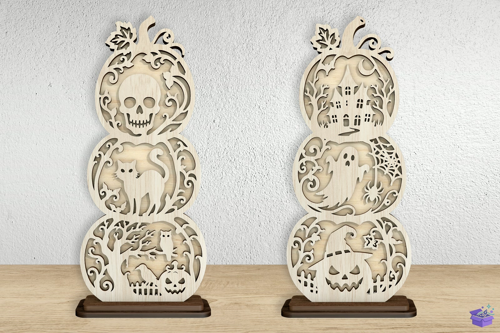 Cadılar Bayramı Pumpkin Katmanlı Decor - 3D Baskı ve Model Dosyası (STL, OBJ, 3MF) - detaylı önizleme 2