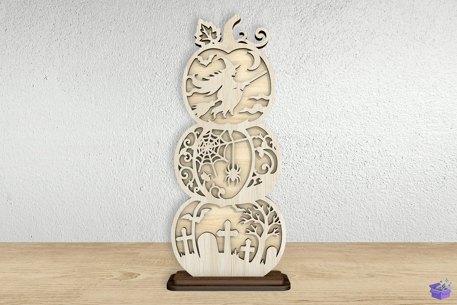 Cadılar Bayramı Pumpkin Katmanlı Decor - 3D Baskı ve Model Dosyası (STL, OBJ, 3MF) - detaylı önizleme 3