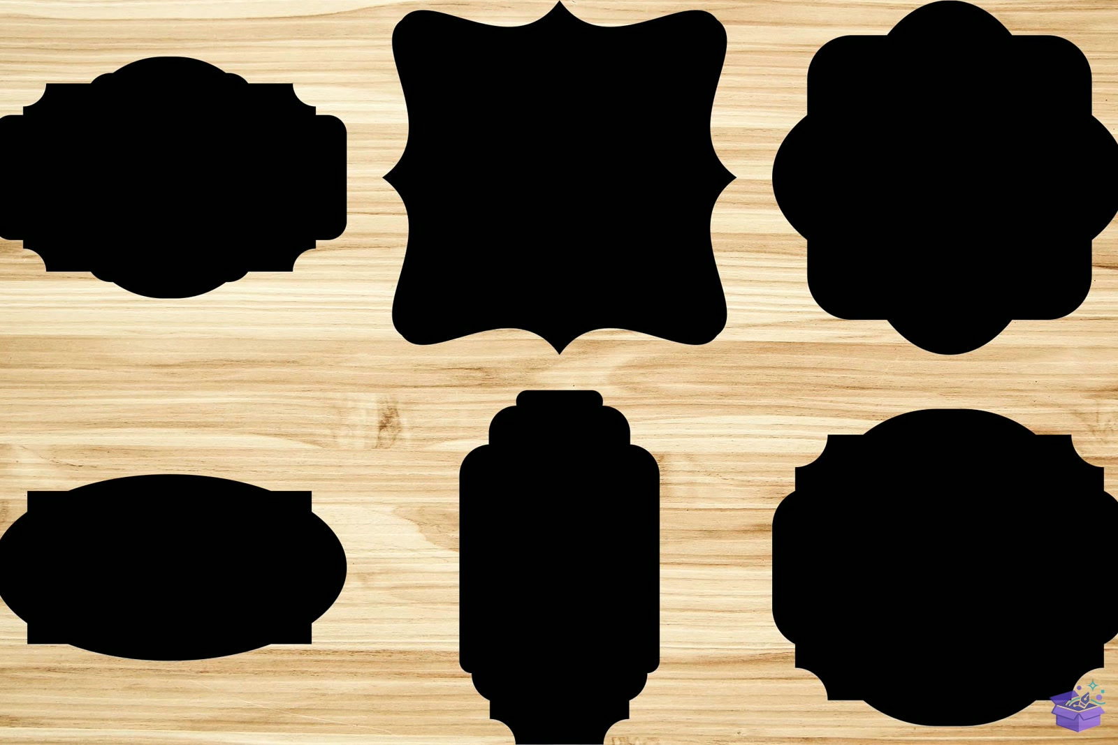 Laser Die Cut Tabela Levha Shape SVG 13 - El İşi ve Kesim Dosyası (SVG, DXF, EPS, PNG) - detaylı önizleme 2