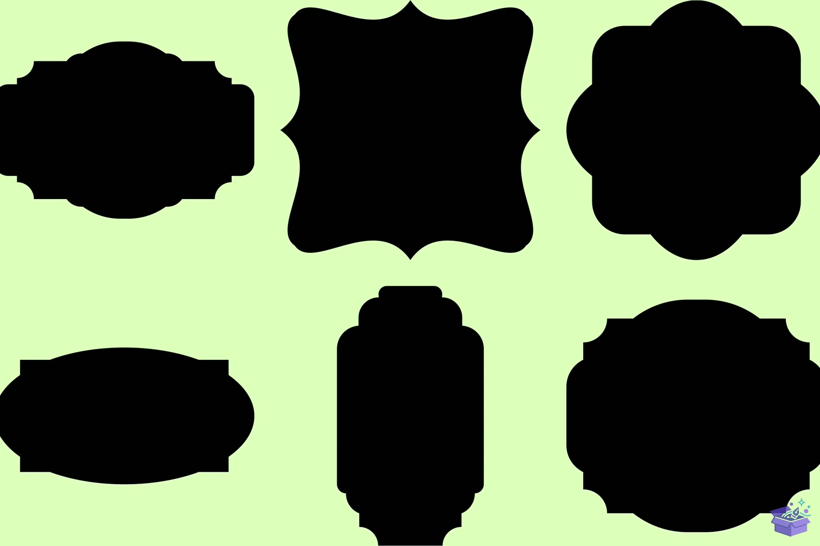 Laser Die Cut Tabela Levha Shape SVG 13 - El İşi ve Kesim Dosyası (SVG, DXF, EPS, PNG) - detaylı önizleme 3