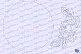Şakayık Çiçekli Bebek Odası İsim Tabelası - Lazer Kesim ve Çizim Dosyası (SVG, DXF, PDF) - detaylı önizleme 5