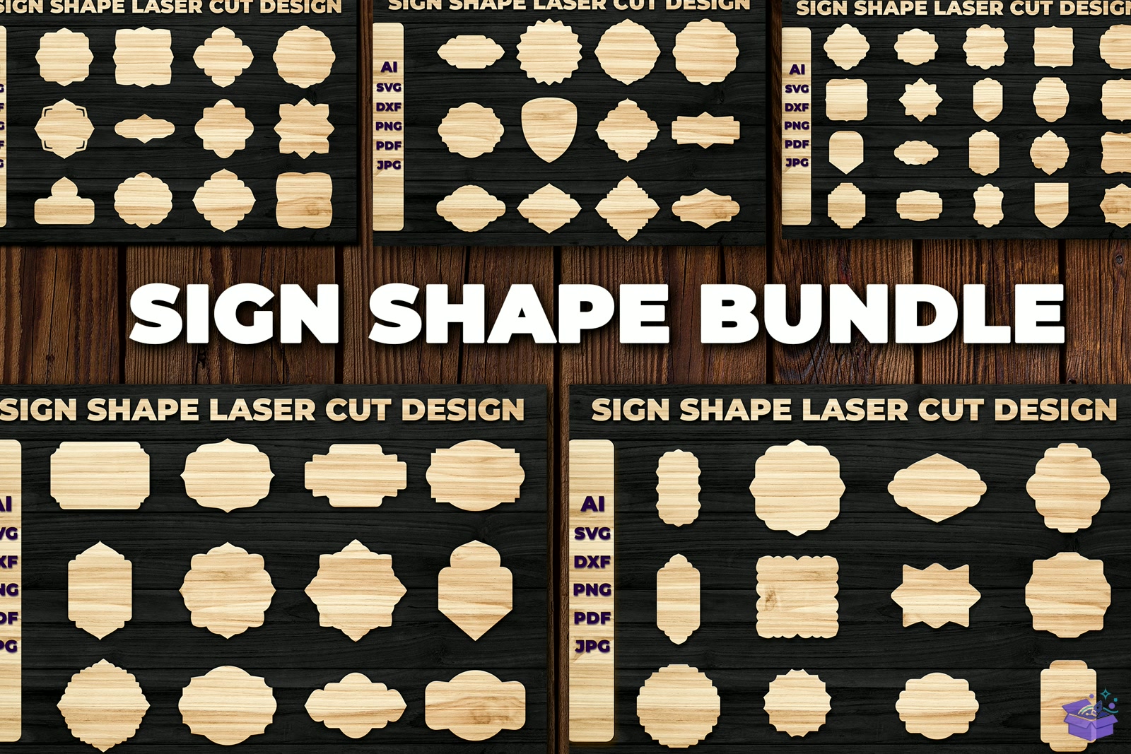 Laser Die Cut Tabela Levha Shape SVG - El İşi ve Kesim Dosyası (SVG, DXF, EPS, PNG) - Lazer Kesim Dosyaları İndir (DXF, SVG, EPS)