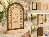 Katmanlı Rattan Kemer Tabela - Lazer Kesim ve Çizim Dosyası (SVG) - detaylı önizleme 1
