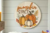 "Pumpkin Spice" Kapı Tabelası - Lazer Kesim ve Çizim Dosyası (SVG, DXF, EPS, AI, DWG, PDF) - detaylı önizleme 4