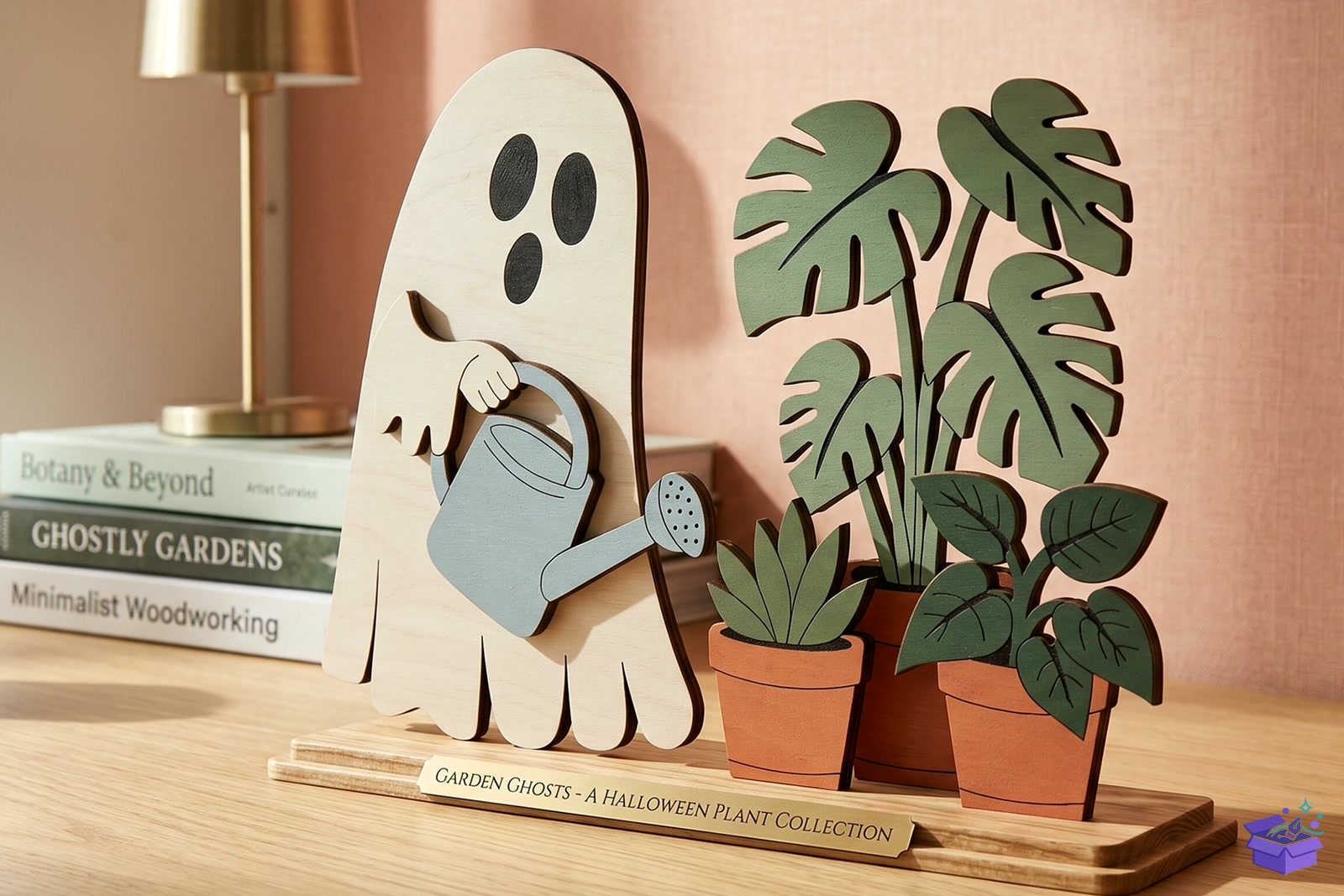 Garden Ghost Cadılar Bayramı SVG - Lazer Kesim ve Çizim Dosyası (SVG, DXF, EPS, PNG) - detaylı önizleme 5