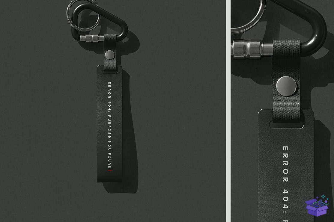 Silicone Keyring With Carabiner Mockup - Profesyonel Sunum Mockup Şablonu (SVG, DXF, EPS, PNG) - detaylı önizleme 2