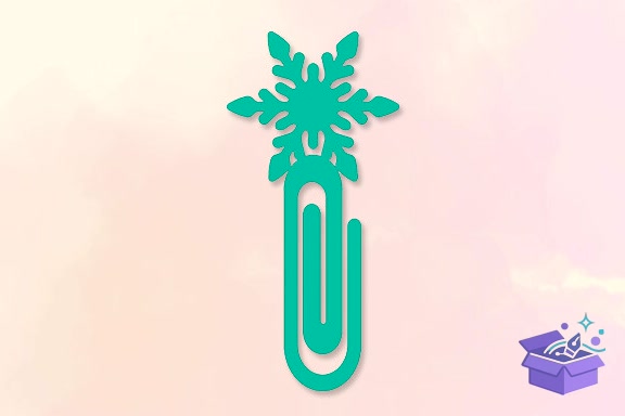 Snowflake Paper Clip STL/3MF Files - 3D Baskı ve Model Dosyası (STL, OBJ, 3MF) - detaylı önizleme 3
